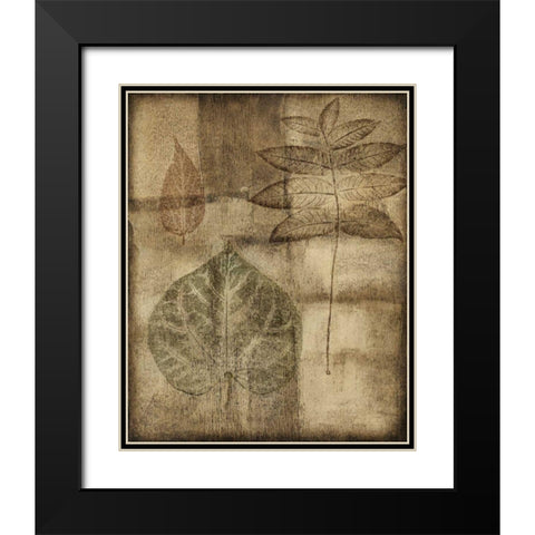 Custom Impressed on Patina I Black Modern Wood Framed Art Print with Double Matting by Slocum, Nancy
