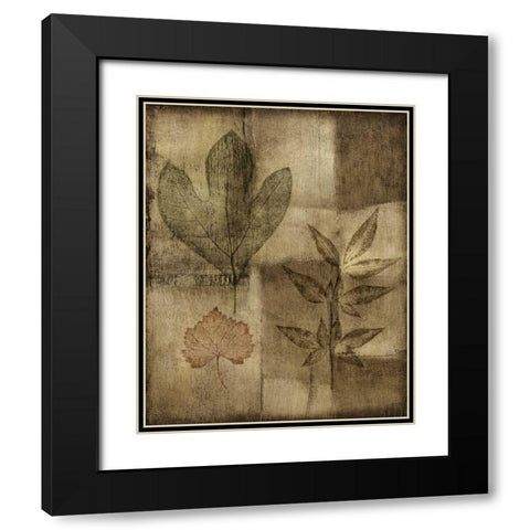 Custom Impressed on Patina II Black Modern Wood Framed Art Print with Double Matting by Slocum, Nancy