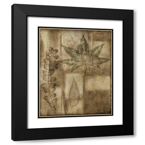 Custom Impressed on Patina III Black Modern Wood Framed Art Print with Double Matting by Slocum, Nancy
