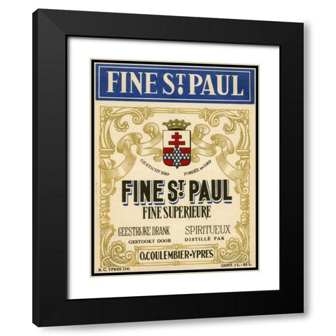 Fine St. Paul Black Modern Wood Framed Art Print with Double Matting by Unknown