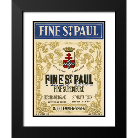 Fine St. Paul Black Modern Wood Framed Art Print with Double Matting by Unknown