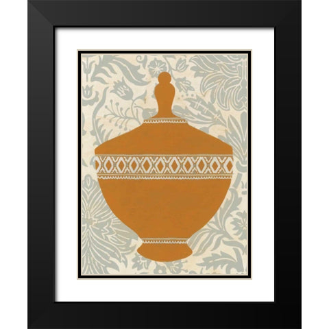 Pottery Patterns I Black Modern Wood Framed Art Print with Double Matting by Vess, June Erica