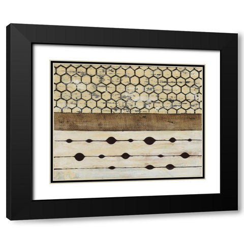 Dazzle II Black Modern Wood Framed Art Print with Double Matting by Avondet, Natalie