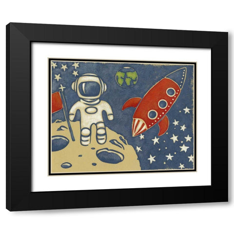 Space Explorer I Black Modern Wood Framed Art Print with Double Matting by Zarris, Chariklia