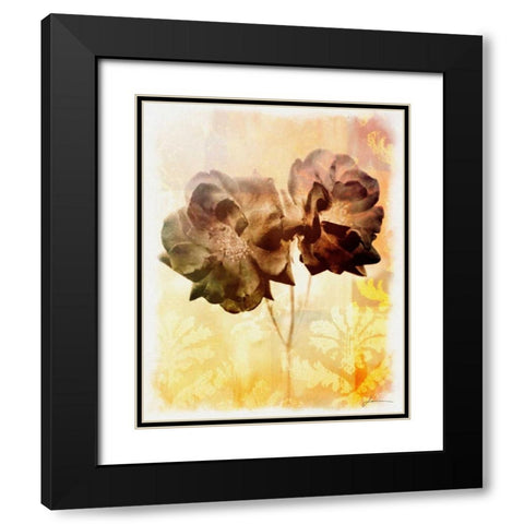 Brocade Garden I Black Modern Wood Framed Art Print with Double Matting by Burghardt, James