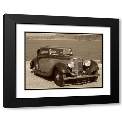 Vintage Cars IV Black Modern Wood Framed Art Print with Double Matting by Vision Studio