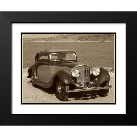 Vintage Cars IV Black Modern Wood Framed Art Print with Double Matting by Vision Studio