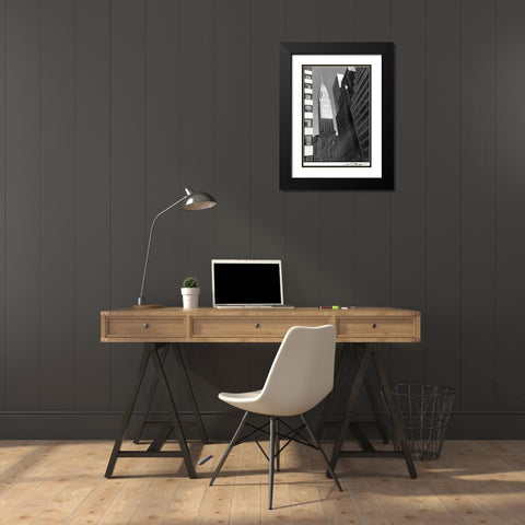 Chrysler Building Black Modern Wood Framed Art Print with Double Matting by DeNardo, Laura