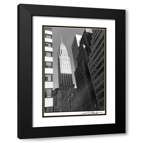 Chrysler Building Black Modern Wood Framed Art Print with Double Matting by DeNardo, Laura