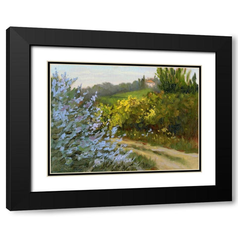 Rosemary by the Road Black Modern Wood Framed Art Print with Double Matting by Weber, Mary Jean