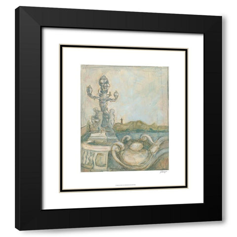 View of Paris I Black Modern Wood Framed Art Print with Double Matting by Harper, Ethan
