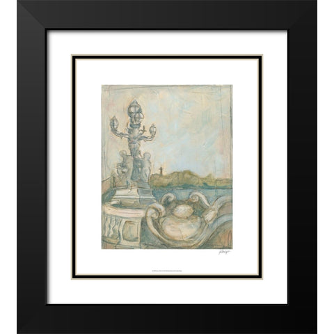 View of Paris I Black Modern Wood Framed Art Print with Double Matting by Harper, Ethan