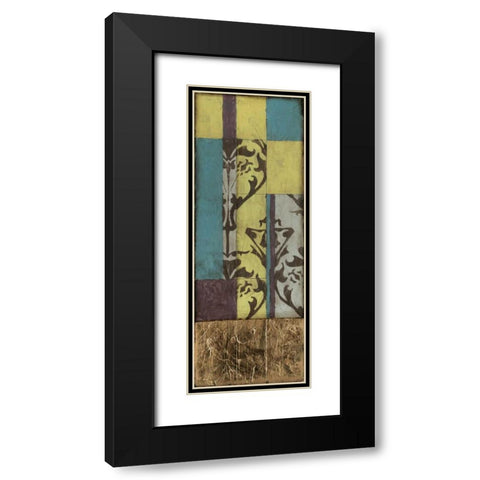 Jeweled Transom V Black Modern Wood Framed Art Print with Double Matting by Goldberger, Jennifer