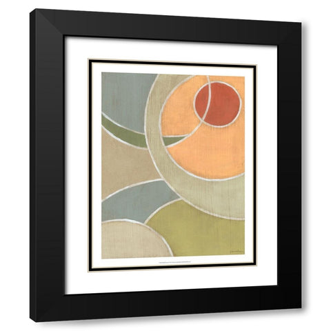 Muted Novas I Black Modern Wood Framed Art Print with Double Matting by Lam, Vanna
