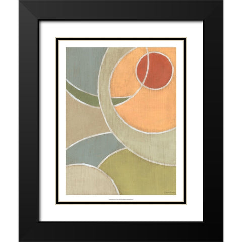 Muted Novas I Black Modern Wood Framed Art Print with Double Matting by Lam, Vanna