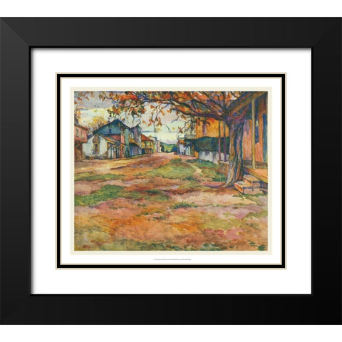 European Sketchbook V Black Modern Wood Framed Art Print with Double Matting by Abdy, Rowena Meeks