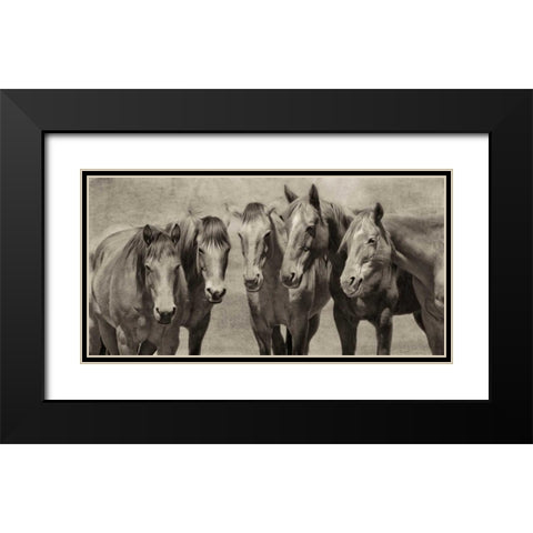 Meeting of the Minds Black Modern Wood Framed Art Print with Double Matting by PHBurchett