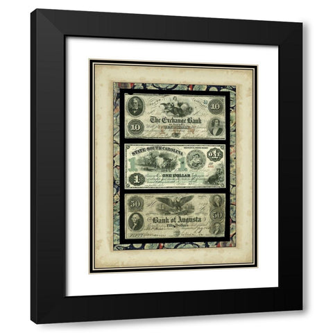 Money, Money, Money II Black Modern Wood Framed Art Print with Double Matting by Unknown