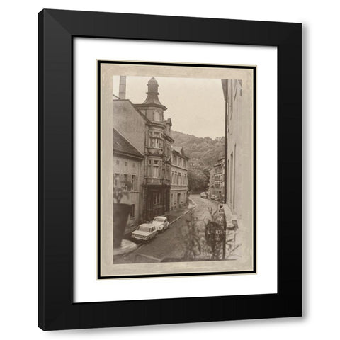 Summer in Europe II Black Modern Wood Framed Art Print with Double Matting by Longley, Carolyn