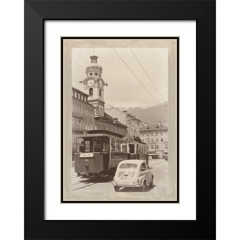 Summer in Europe III Black Modern Wood Framed Art Print with Double Matting by Longley, Carolyn