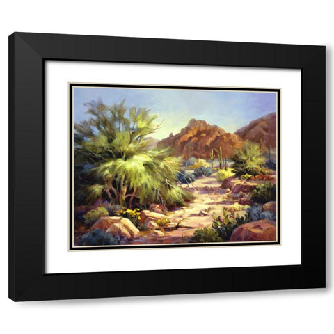 Desert Beauty Black Modern Wood Framed Art Print with Double Matting by Johnston, Maxine