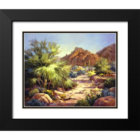 Desert Beauty Black Modern Wood Framed Art Print with Double Matting by Johnston, Maxine