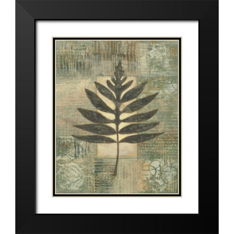 Leaf Textures I Black Modern Wood Framed Art Print with Double Matting by Wyatt Jr., Norman