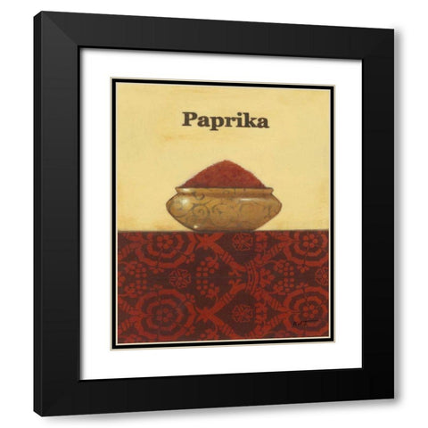 Exotic Spices - Paprika Black Modern Wood Framed Art Print with Double Matting by Wyatt Jr., Norman