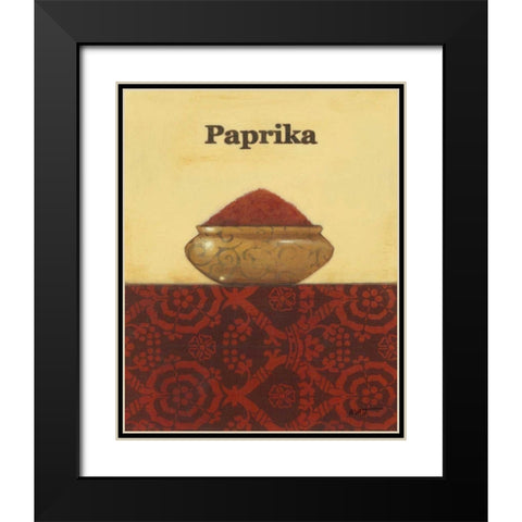Exotic Spices - Paprika Black Modern Wood Framed Art Print with Double Matting by Wyatt Jr., Norman