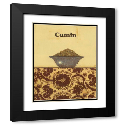 Exotic Spices - Cumin Black Modern Wood Framed Art Print with Double Matting by Wyatt Jr., Norman