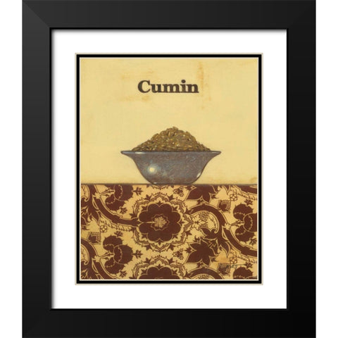 Exotic Spices - Cumin Black Modern Wood Framed Art Print with Double Matting by Wyatt Jr., Norman