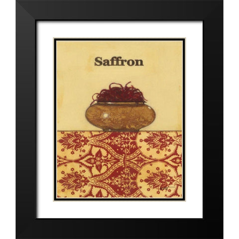 Exotic Spices - Saffron Black Modern Wood Framed Art Print with Double Matting by Wyatt Jr., Norman