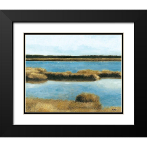 Wet Lands II Black Modern Wood Framed Art Print with Double Matting by Wyatt Jr., Norman