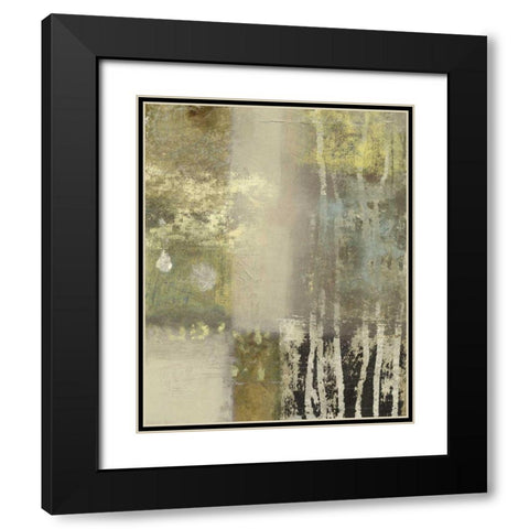 Onyx Forgets I Black Modern Wood Framed Art Print with Double Matting by Vision Studio