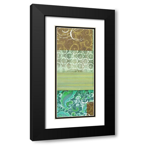 Bohemian Echo I Black Modern Wood Framed Art Print with Double Matting by Higby, Jason