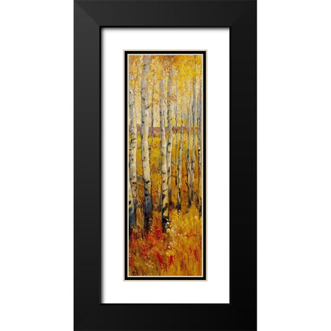 Custom Vivid Birch Forest II (ASH) Black Modern Wood Framed Art Print with Double Matting by OToole, Tim