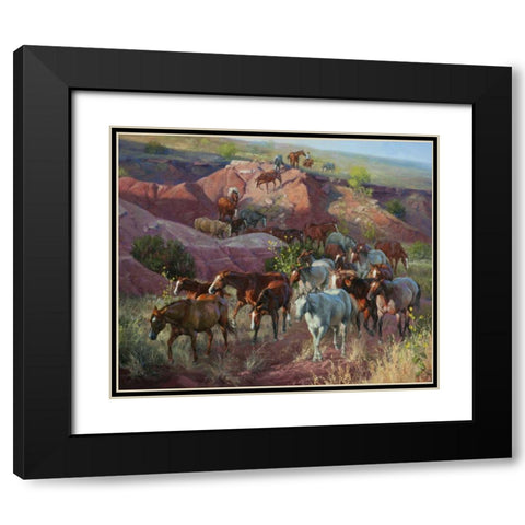 Into the Draw Black Modern Wood Framed Art Print with Double Matting by Sorenson, Jack
