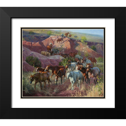 Into the Draw Black Modern Wood Framed Art Print with Double Matting by Sorenson, Jack