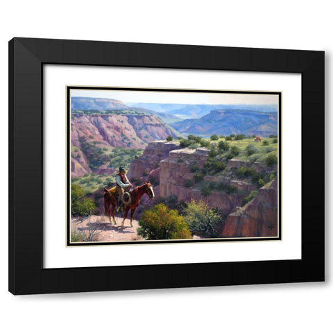 Hard to Get To Black Modern Wood Framed Art Print with Double Matting by Sorenson, Jack