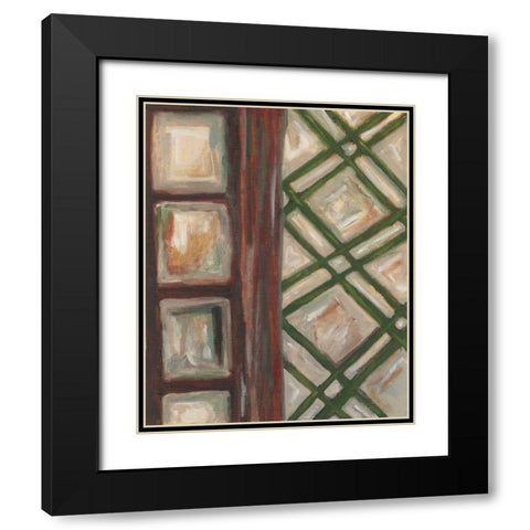 Textured Windows II Black Modern Wood Framed Art Print with Double Matting by Deans, Karen