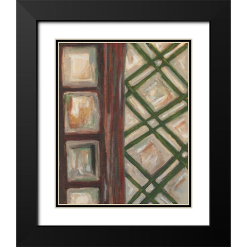 Textured Windows II Black Modern Wood Framed Art Print with Double Matting by Deans, Karen