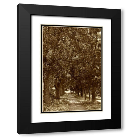 Road to Giverny Black Modern Wood Framed Art Print with Double Matting by Perry, Rachel