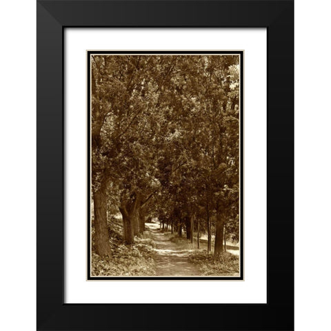 Road to Giverny Black Modern Wood Framed Art Print with Double Matting by Perry, Rachel