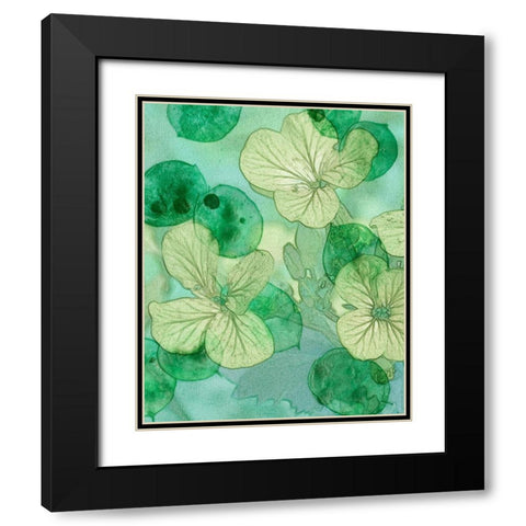 Mint Progeny IV Black Modern Wood Framed Art Print with Double Matting by Chandler, Sharon