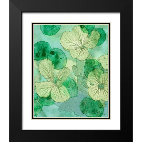 Mint Progeny IV Black Modern Wood Framed Art Print with Double Matting by Chandler, Sharon