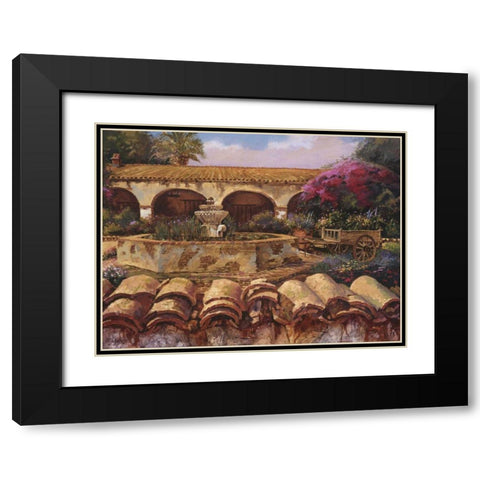 Mission Wall Black Modern Wood Framed Art Print with Double Matting by Hadfield, Clif