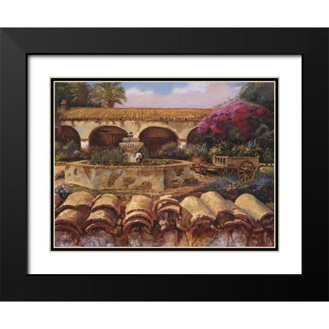 Mission Wall Black Modern Wood Framed Art Print with Double Matting by Hadfield, Clif