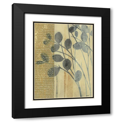 Whisper I Black Modern Wood Framed Art Print with Double Matting by Wyatt Jr., Norman