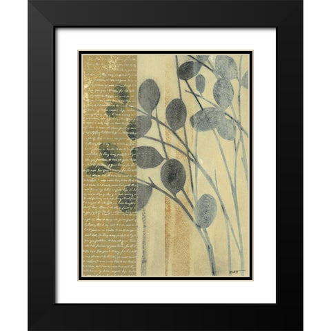 Whisper I Black Modern Wood Framed Art Print with Double Matting by Wyatt Jr., Norman