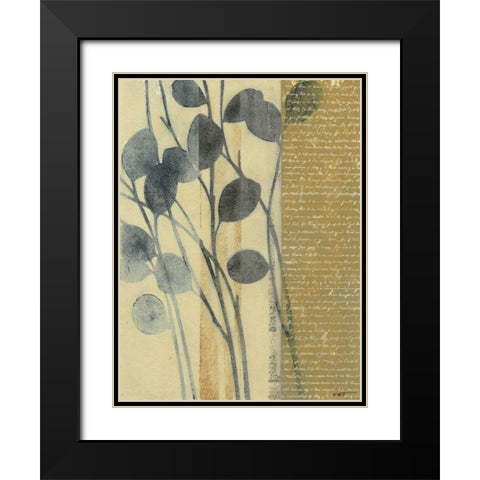 Whisper II Black Modern Wood Framed Art Print with Double Matting by Wyatt Jr., Norman